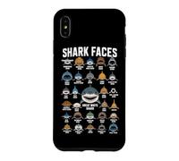 Custodia per iPhone XS Max Shark Faces Ocean Shark Amante Marine Tipi di squalo Divertente