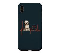 Custodia per iPhone XS Max Sheepadoodle Dog Heartbeat ECG I miei cani sono il mio cardio