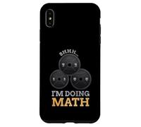 Custodia per iPhone XS Max Shhh I'm Doing Math Fitness Sollevamento Pesi Allenamento Allenamento