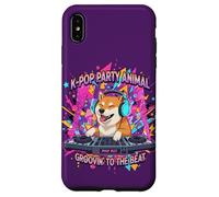 Custodia per iPhone XS Max Shiba Inu DJ K-Pop Party Cane Divertente