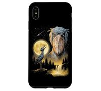 Custodia per iPhone XS Max Shoebill Cicogna Ululando alla Luna Strano Meme Divertente Anni '90 Uccello