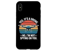 Custodia per iPhone XS Max Sì, è un drone che non spia, design pilota divertente