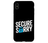 Custodia per iPhone XS Max Sicuro Sorry Lucchetto Data Breach Cyber Security Umorismo