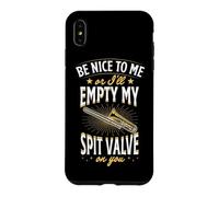 Custodia per iPhone XS Max Sii gentile con me o ti svuoterò la valvola dello sputo addosso