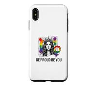 Custodia per iPhone XS Max Sii orgoglioso e sii arcobaleno LGBTQ Pride Femminista