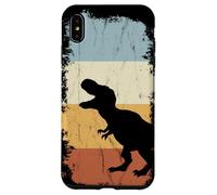 Custodia per iPhone XS Max Silhouette retrò del dinosauro T-Rex