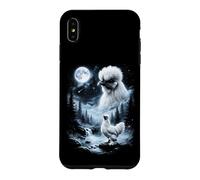 Custodia per iPhone XS Max Silkie Pollo Ululando alla Luna 90's Retro