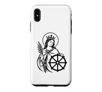 Custodia per iPhone XS Max Simbolo cattolico di Santa Caterina d'Alessandria