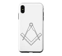 Custodia per iPhone XS Max Simbolo massonico massonico bussola quadrata massoneria occulta