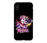 Custodia per iPhone XS Max Simpatica Ragazza Unicorno Che Gioca A Padel - Padel Tennis