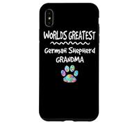 Custodia per iPhone XS Max Simpatica stampa a forma di zampa di cane della nonna di Worlds Greatest German Shepherd