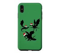 Custodia per iPhone XS Max Simpatici draghi natalizi