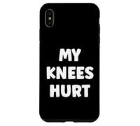 Custodia per iPhone XS Max Simple Funny gym workout quote My Knees Hurt