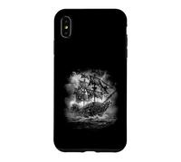 Custodia per iPhone XS Max Skeleton Galleon Rise Ghost Ship - Grey Scale - Pirate Ship