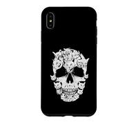 Custodia per iPhone XS Max Skull of Cats Skeleton Kitten Funny Halloween Cat Skull