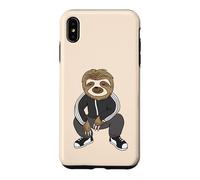 Custodia per iPhone XS Max Sloth Doing A Slav Squat In His Tracksuit