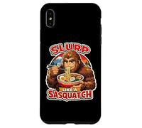 Custodia per iPhone XS Max Slurp Come Un Sasquatch Mangiare Ramen Noodle Zuppa Amante Forte