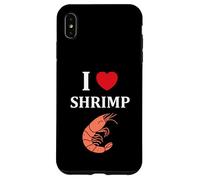 Custodia per iPhone XS Max Small Crustacean Shrimp Cute Minimalist i love Shrimp