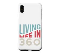 Custodia per iPhone XS Max Snowboard divertente Vivere la vita a 360 gradi