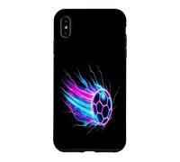 Custodia per iPhone XS Max Soccer Ball Dynamic Speed Light Trails