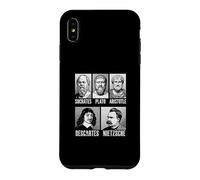 Custodia per iPhone XS Max Socrate Platone Aristotele Descartes Nietzsche Filosofia