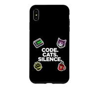 Custodia per iPhone XS Max Software Engineer Introvert Code Cats Silence