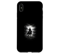 Custodia per iPhone XS Max solitario, cowboy, cavaliere, in, deserto, e, west, cielo