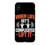 Custodia per iPhone XS Max Sollevamento bilanciere quando la vita diventa complicata sollevarlo Deadlifting