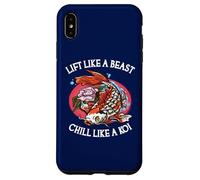 Custodia per iPhone XS Max Sollevare come una bestia Chill Like A Koi, divertente sollevamento pesi
