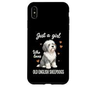 Custodia per iPhone XS Max Solo una ragazza che ama i vecchi cani da pastore inglesi