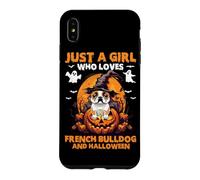 Custodia per iPhone XS Max Solo una ragazza che ama il bulldog francese e Halloween