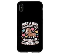 Custodia per iPhone XS Max Solo una ragazza che ama il suo cavallo di razza americana