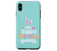 Custodia per iPhone XS Max Some Bunny is Eggspecting Baby Shower Announcement Easter