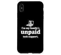 Custodia per iPhone XS Max Sono i codificatori di ingegneri software di supporto tecnico non pagato della mia famiglia