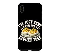 Custodia per iPhone XS Max Sono qui solo per The Deviled Eggs Happy Thanksgiving Food
