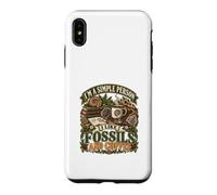 Custodia per iPhone XS Max Sono una persona semplice Mi piacciono i fossili e il caffè Fossili divertenti