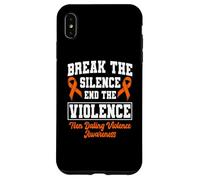 Custodia per iPhone XS Max Sostieni la consapevolezza della violenza negli appuntamenti tra adolescenti con il nastro arancione