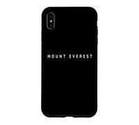 Custodia per iPhone XS Max Souvenir del Monte Everest/carattere moderno, design minimalista