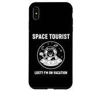 Custodia per iPhone XS Max Space Tourist Lost? I'm On Vacation Emblema esploratore cosmico