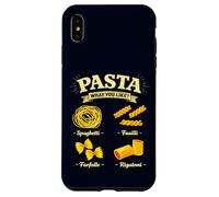 Custodia per iPhone XS Max Spaghetti Fusilli Farfalle Rigatoni Guida Cucina Italiana