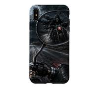 Custodia per iPhone XS Max Specchietto retrovisore per motociclista Grim Reaper Horror