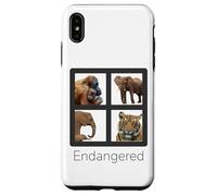 Custodia per iPhone XS Max Specie in pericolo di estinzione Orangutan Tiger Elefanti