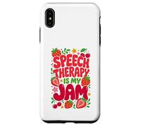 Custodia per iPhone XS Max Speech Therapy is My Jam Boho Floral SLP Speech Therapist