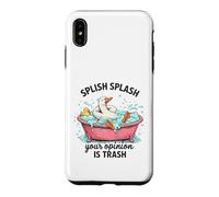 Custodia per iPhone XS Max Splish Splash La tua opinione è Trash Duck Bath