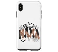 Custodia per iPhone XS Max Spooky Mama Leopard Print Ghost Halloween Design