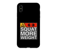 Custodia per iPhone XS Max Squat More Weight Powerlifting Gym Workout