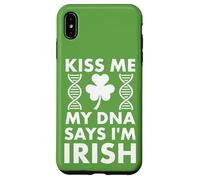 Custodia per iPhone XS Max St Patricks Kiss Me My DNA dice che sono irlandese