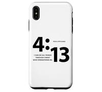 Custodia per iPhone XS Max Stampa con croce "I Can Do All Things Through Christ"