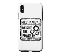 Custodia per iPhone XS Max Stampa meccanica "We Keep The Power On Black"