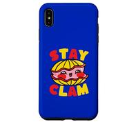 Custodia per iPhone XS Max Stay Clam Carino Giochi di parole Umorismo divertente
